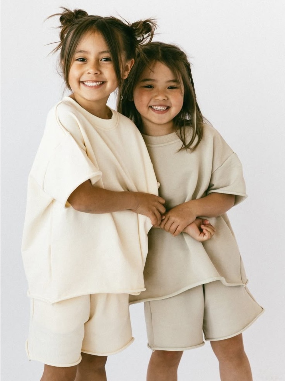 Fostered Collective Boys / Girls Summer Shorts Set - Size 6 - Tan